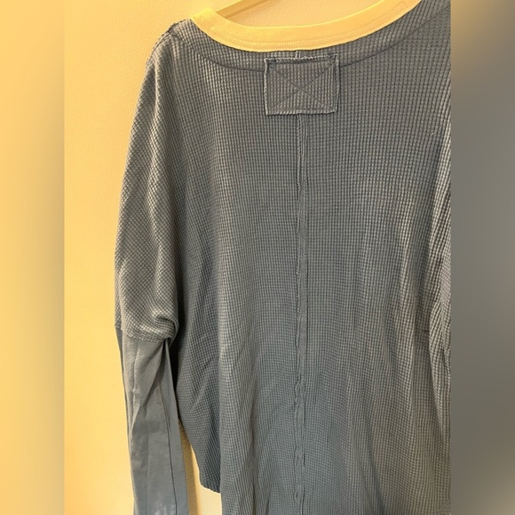 We The Free Tops | Jayson Ringer Waffle Knit Long Sleeve Thermal Top - Picture 8 of 9
